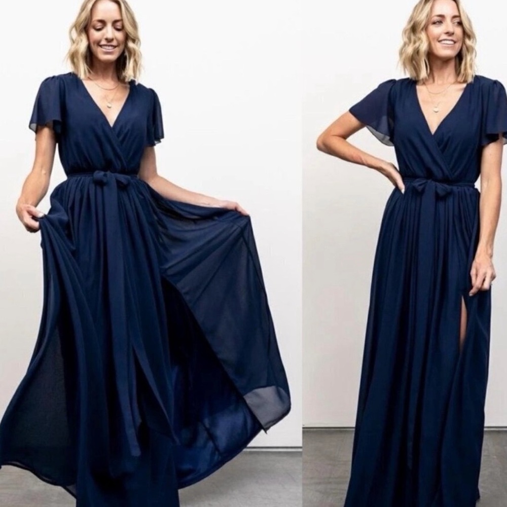 Baltic Born Navy Blue Maxi Dress